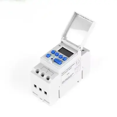 Picture of Din Rail Mount Weekly 7 Days Programmable Digital TIME SWITCH Relay Timer Control 12V 24V 220V Similar THC15A DHC15A Multicolor