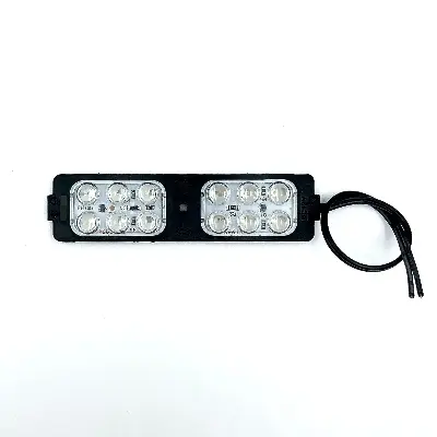Picture of 12V LED Flashing Light 12 LED 6W use Car Bus Bikes 5 Flashing Mode Multicolor