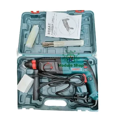 Picture of BORAY Rotary Hammer Drill Machine AC 220v 20-22mm Professional Hammer Mode Knife Mode Heavy Duty Hammer Drill Machine For Drilling Wall
 Wood Plastic Multicolor