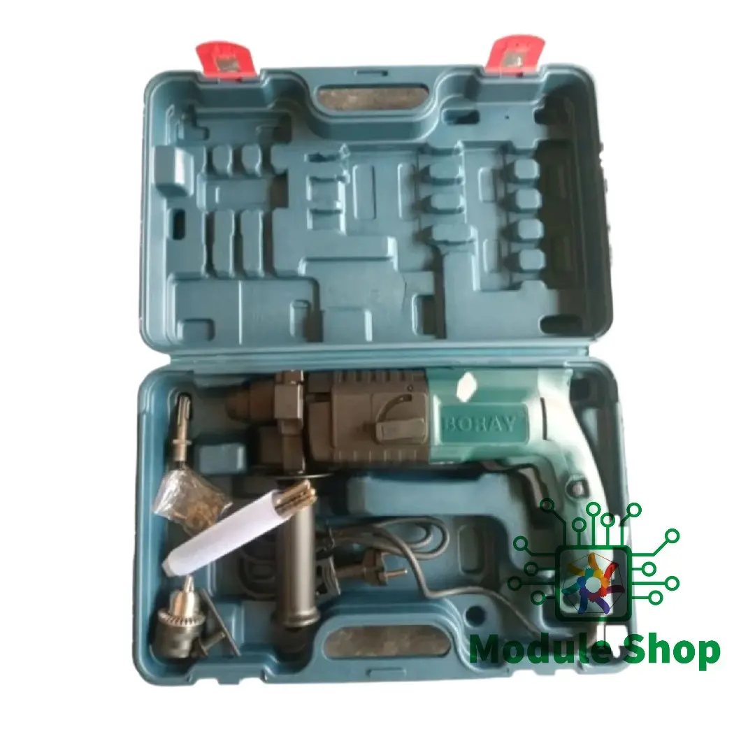 Picture of BORAY Rotary Hammer Drill Machine AC 220v 20-22mm Professional Hammer Mode Knife Mode Heavy Duty Hammer Drill Machine For Drilling Wall
 Wood Plastic Multicolor