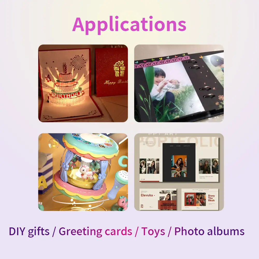 Picture of GC03 Recording Card Movement Creative Gift Christmas birthday Music Cover MP3 Download Voice Module TYPE-C with Speaker No Battery
