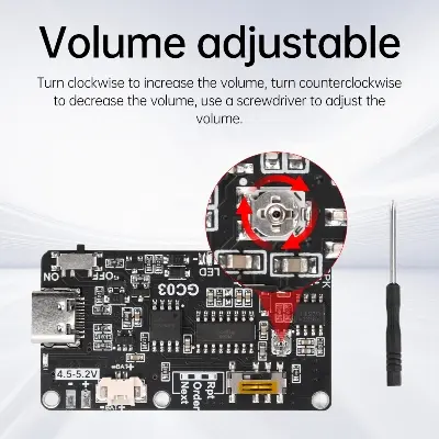 Picture of GC03 Recording Card Movement Creative Gift Christmas birthday Music Cover MP3 Download Voice Module TYPE-C with Speaker No Battery