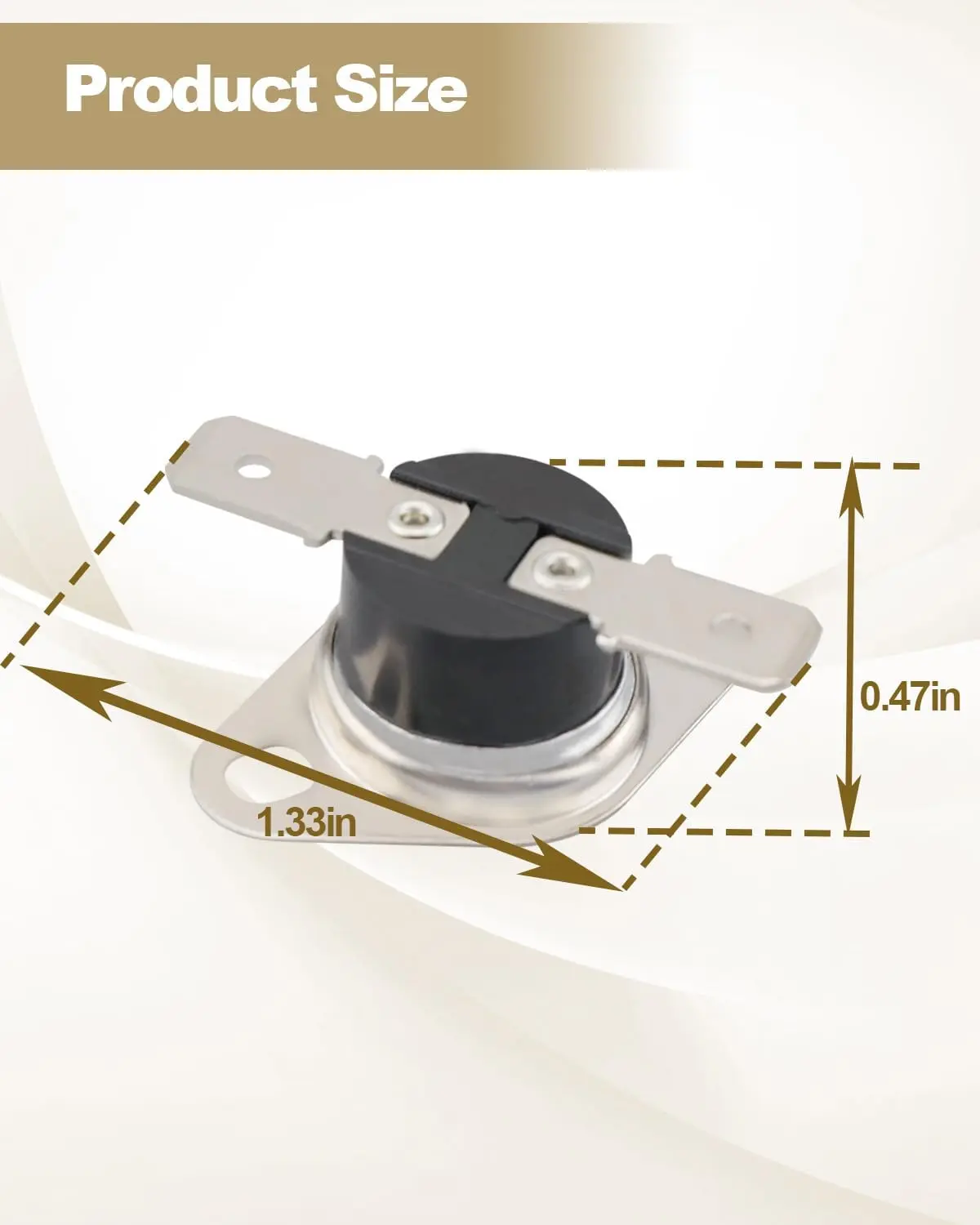 Picture of Temperature Control Switch KSD201 110-0 Suitable for GE JES1657SMSS Microwave Thermostat Multicolor