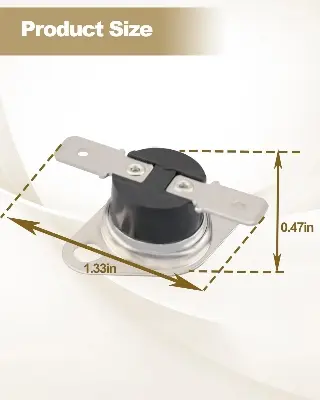 Picture of Temperature Control Switch KSD201 110-0 Suitable for GE JES1657SMSS Microwave Thermostat Multicolor