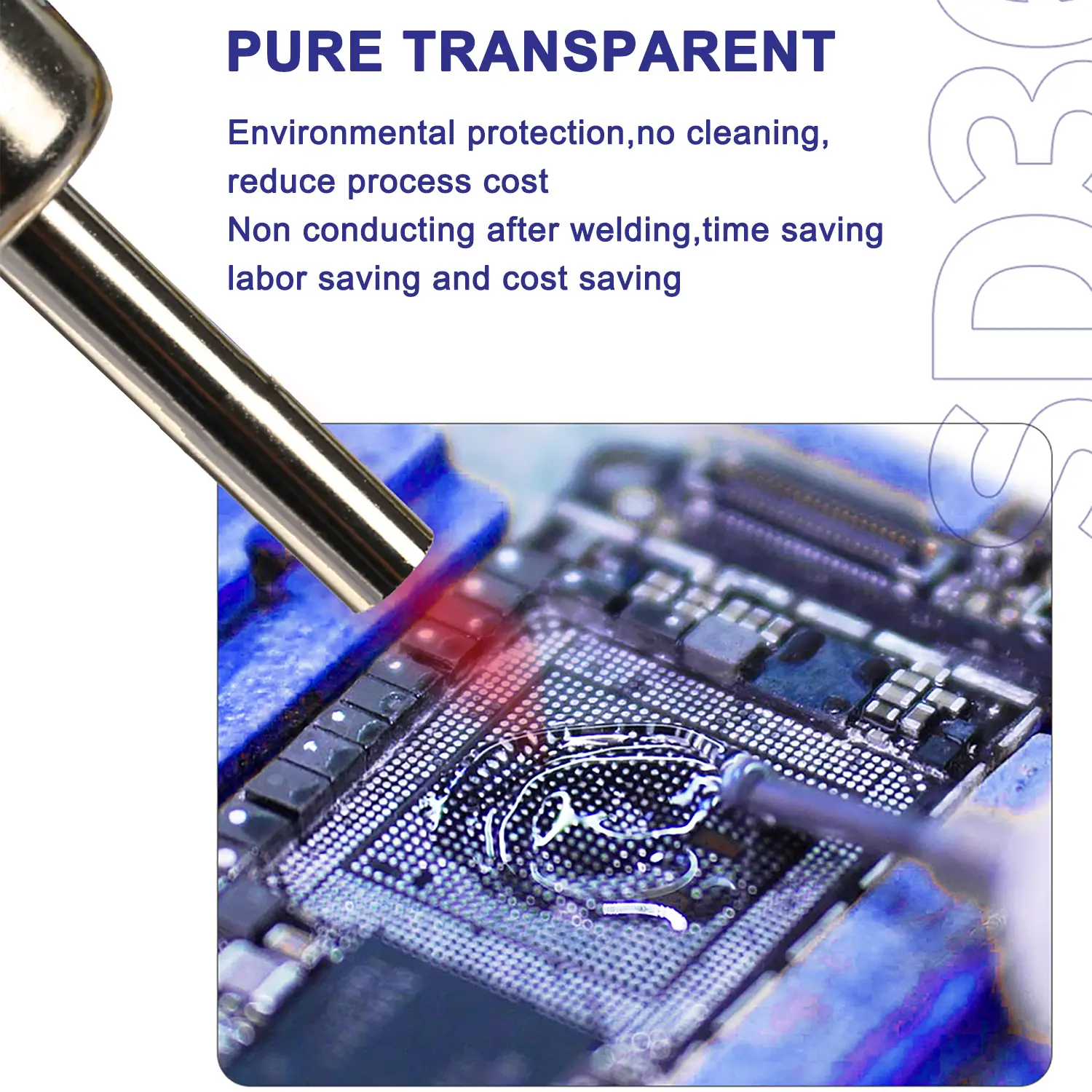 Picture of Mechanic SD360 Icing Solder Flux Paste No-clean Transparent Welding Paste Flux With Push Rod for PCB SMD BGA Soldering Tools Multicolor