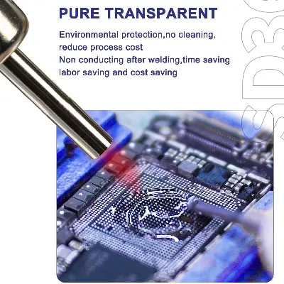 Picture of Mechanic SD360 Icing Solder Flux Paste No-clean Transparent Welding Paste Flux With Push Rod for PCB SMD BGA Soldering Tools Multicolor
