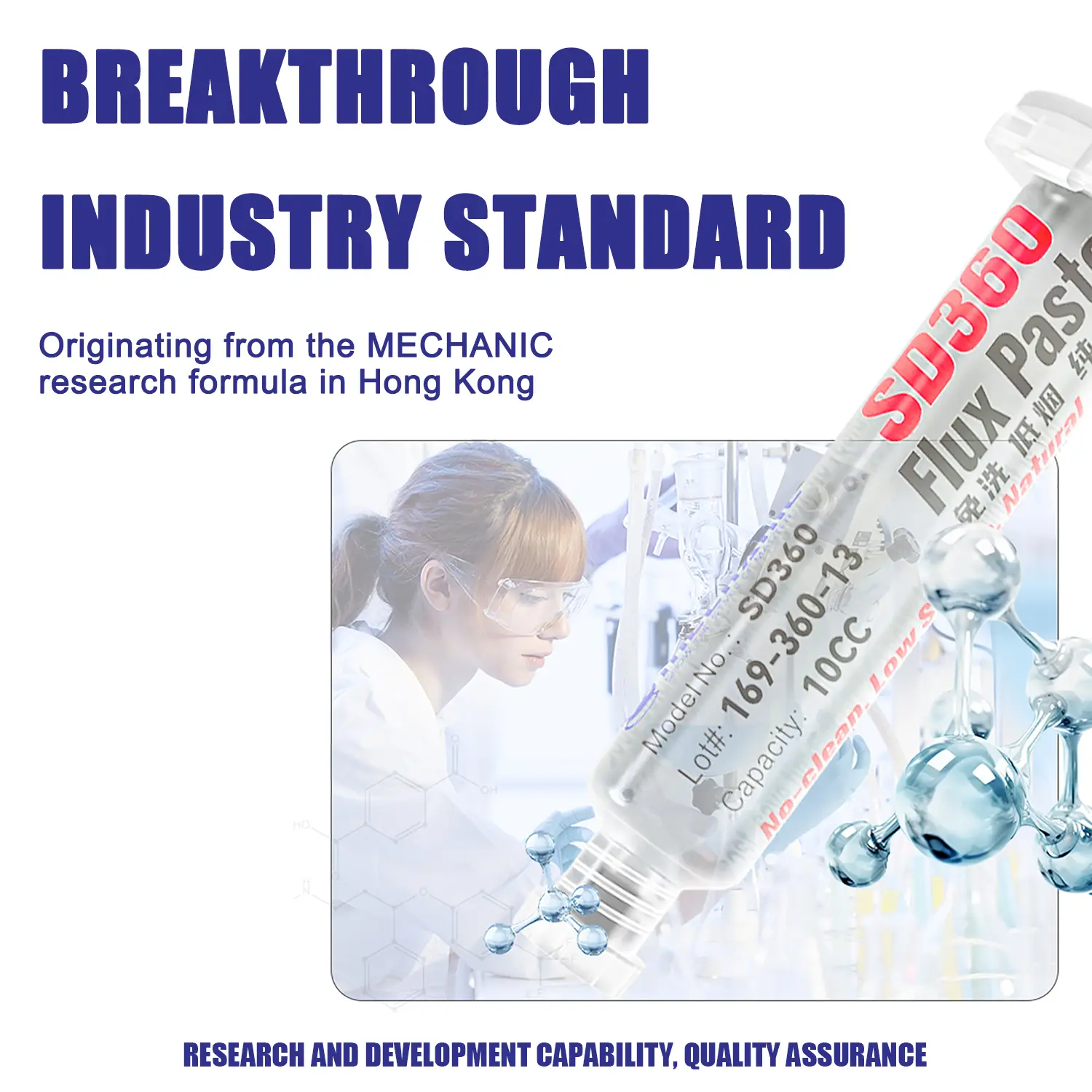 Picture of Mechanic SD360 Icing Solder Flux Paste No-clean Transparent Welding Paste Flux With Push Rod for PCB SMD BGA Soldering Tools Multicolor