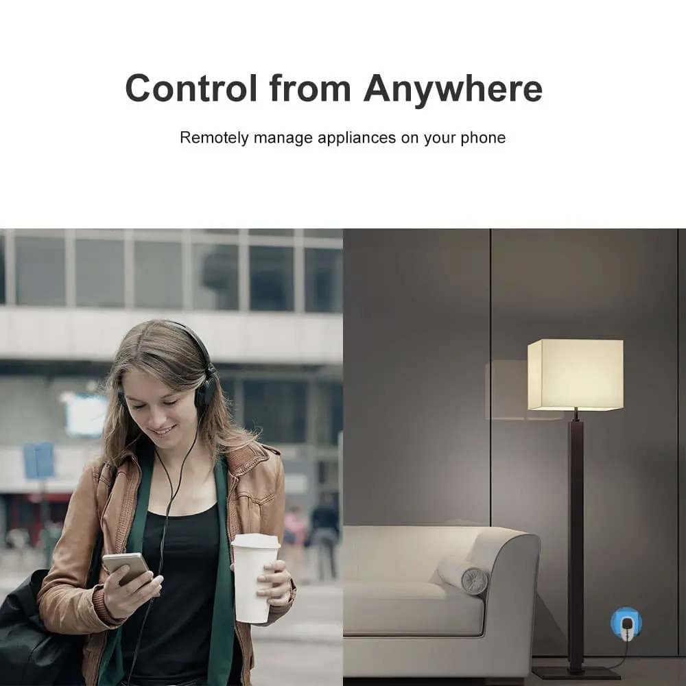 Picture of SONOFF S26TPB 10A WiFi Plug Wireless Power Socket US Smart Home Switch Works with Alexa SmartThings APP 10a 120v