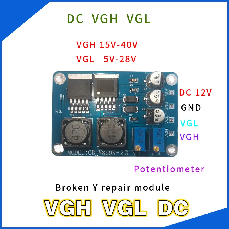 Picture of VGH VGL DC Module Repair LCD Panel Broken Y Color Abnormal Horizontal Line LCD Screen Technical Modification DC Small Board Multicolor