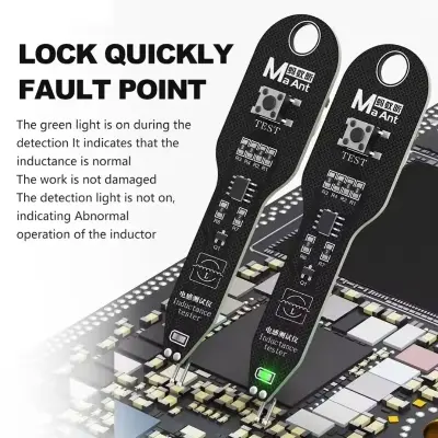 Picture of MaAnt Inductance Tester Motherboard Coil Tester Inductor Detector Repair Tool Electromagnetic Induction Quick Fault Check M093, Black