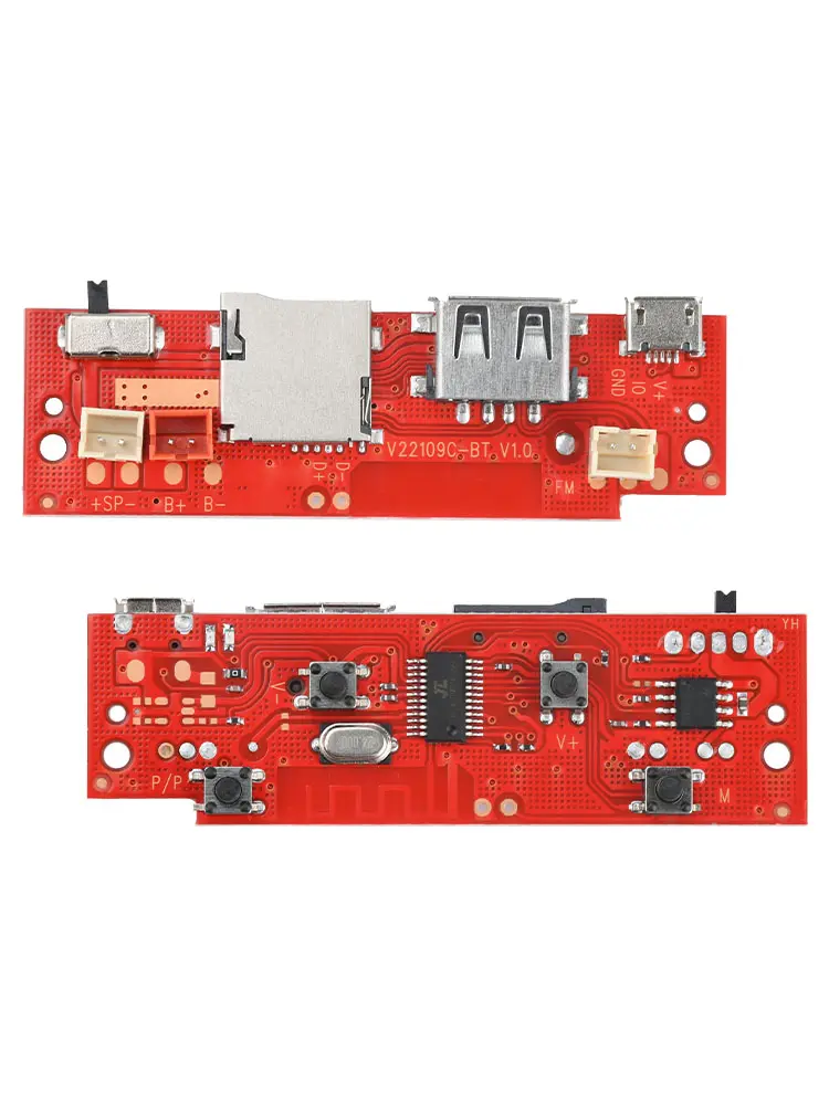 Picture of V109 5V Audio Circuit Board With Wires
Bluetooth Compatible Module Amplifier Board FM Radio 3W~5W DIY
Module With Battery Charging Port Micro USB Multicolor