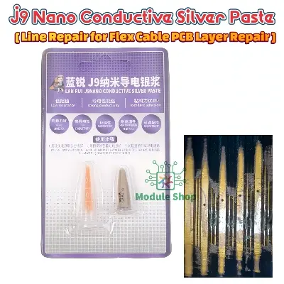 Picture of Lanrui J9 Nano Conductive Silver Paste Low Resistance Screen Line Repair for PhoneS IPhone Android Green Yellow Screen Fix Tools Multicolor