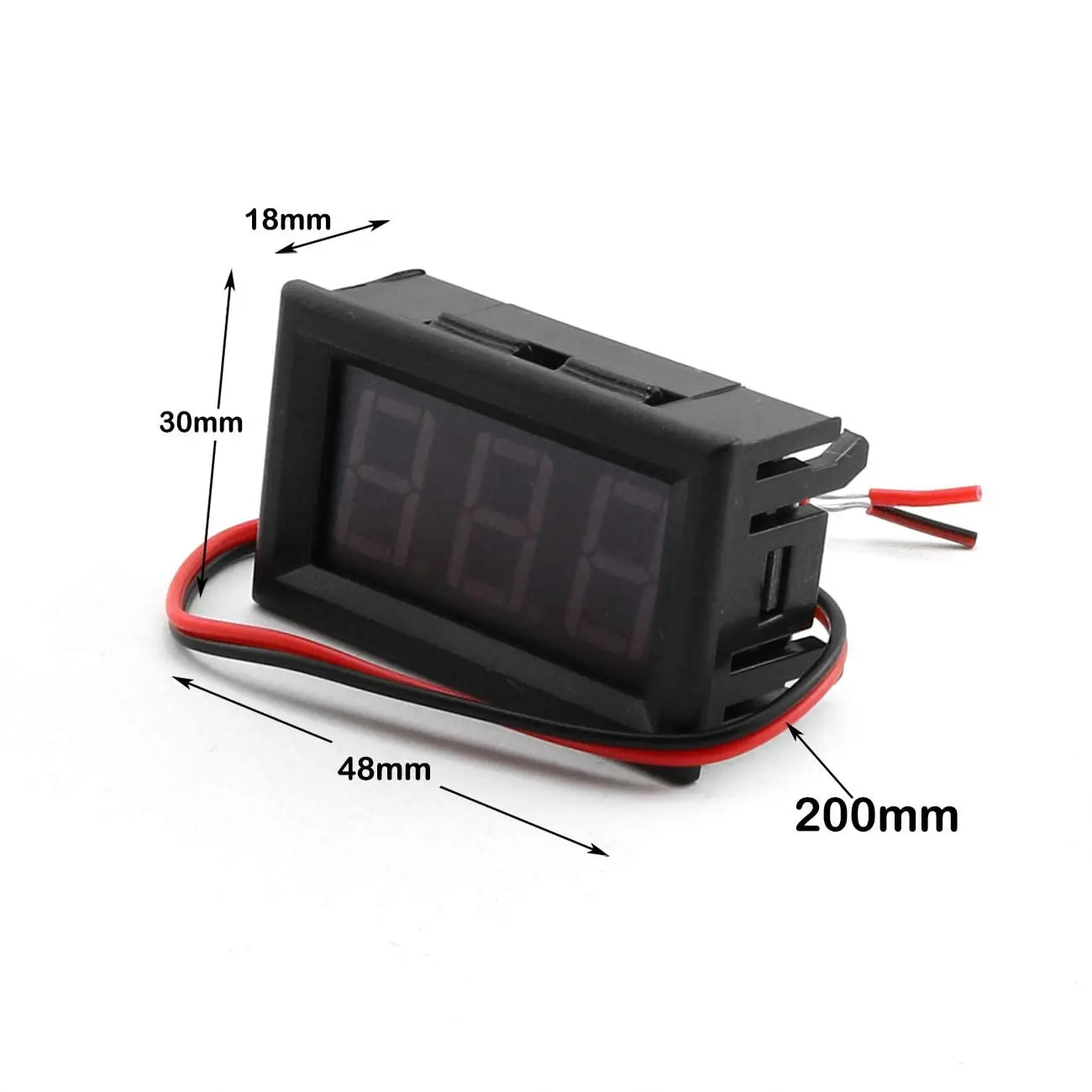 Picture of Digital AC Voltmeter RED 0.56 inch LED Display 70v-500v For SDB DB MB Control Panel Measuring Live AC Voltage Red