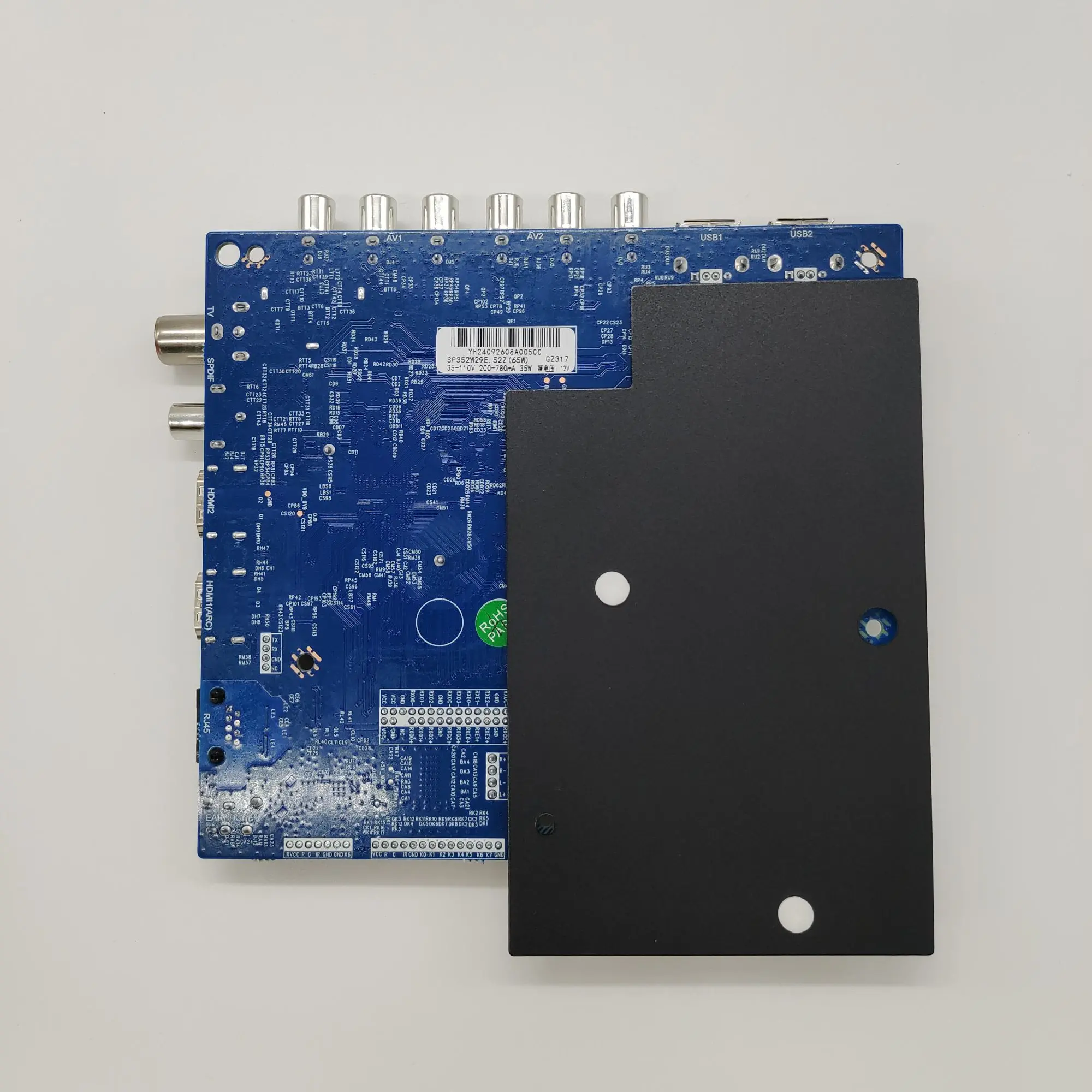 Picture of SP35229E.5 Bluetooth Vouce Control Smart WiFi LED TV Board with 35-110V Backlight Voltage and 1G + 8G Android 14 for 25W 35W 50W 32-42 Inches 