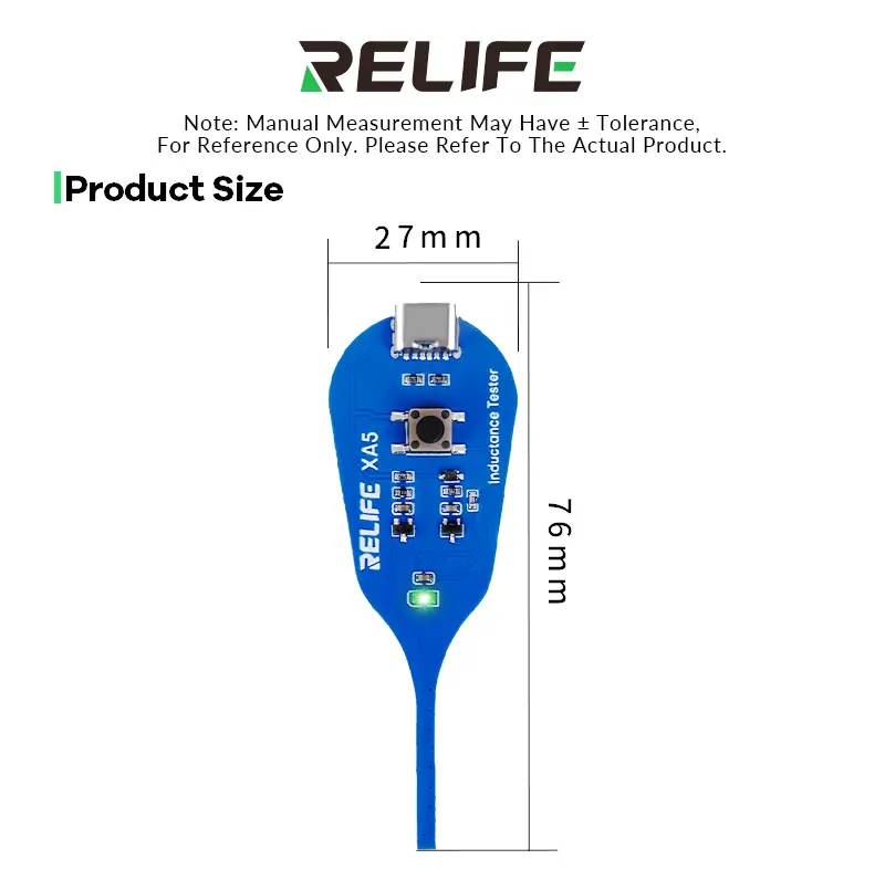 Picture of RELIFE XA5 Motherboard Coil Tester Inductor Detector Tool for PC Repair Electromagnetic Induction Quick Fault Check Multicolor