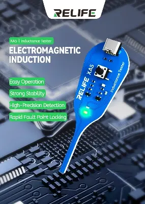Picture of RELIFE XA5 Motherboard Coil Tester Inductor Detector Tool for PC Repair Electromagnetic Induction Quick Fault Check Multicolor