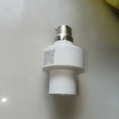 Picture of Smart Wireless Bluetooth App Control Lamp Holder B22/E27 Pin Type to E27 Thread Type LED Lamp Holder AC 85–265V Timer Control Adjustable Light Socket Converter E27 Pin to Thread