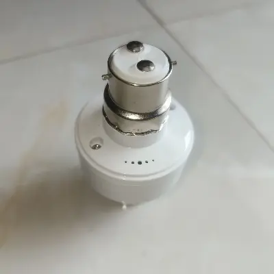 Picture of Smart Wireless Bluetooth App Control Lamp Holder B22/E27 Pin Type to E27 Thread Type LED Lamp Holder AC 85–265V Timer Control Adjustable Light Socket Converter E27 Pin to Thread