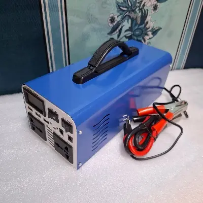 Picture of Solar Power IPS Inverter UPS Battery Charger 12V to 220V 2000~3000W Solar Input 12V Battery Input Battery Lever Information Display USB Type C Port Mobile Charging Facilities 
