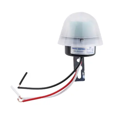 Picture of AS-20 Light Control Switch AC 110V 220V DC 12V Waterproof Sensitive Auto Photo Switch On/Off Photocell Street LED Light Switch 