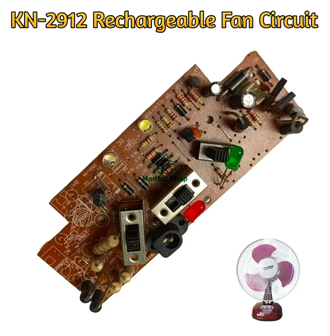 Picture of KN-2912 Charger FAN Circuit DC 6V Light Fan Charger Circuit Charging Control Fan Circuit Board For AC DC Charger Fans 