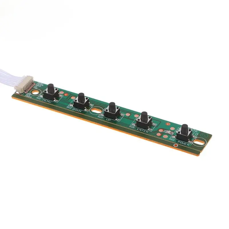 Picture of MR6 LCD Keypad Board switch 5 key Button for Universal LCD Driver controller Board Keypad Board OSD MENU Control Board for MT169 MT561 MT6820 VGA Driver Board Multicolor