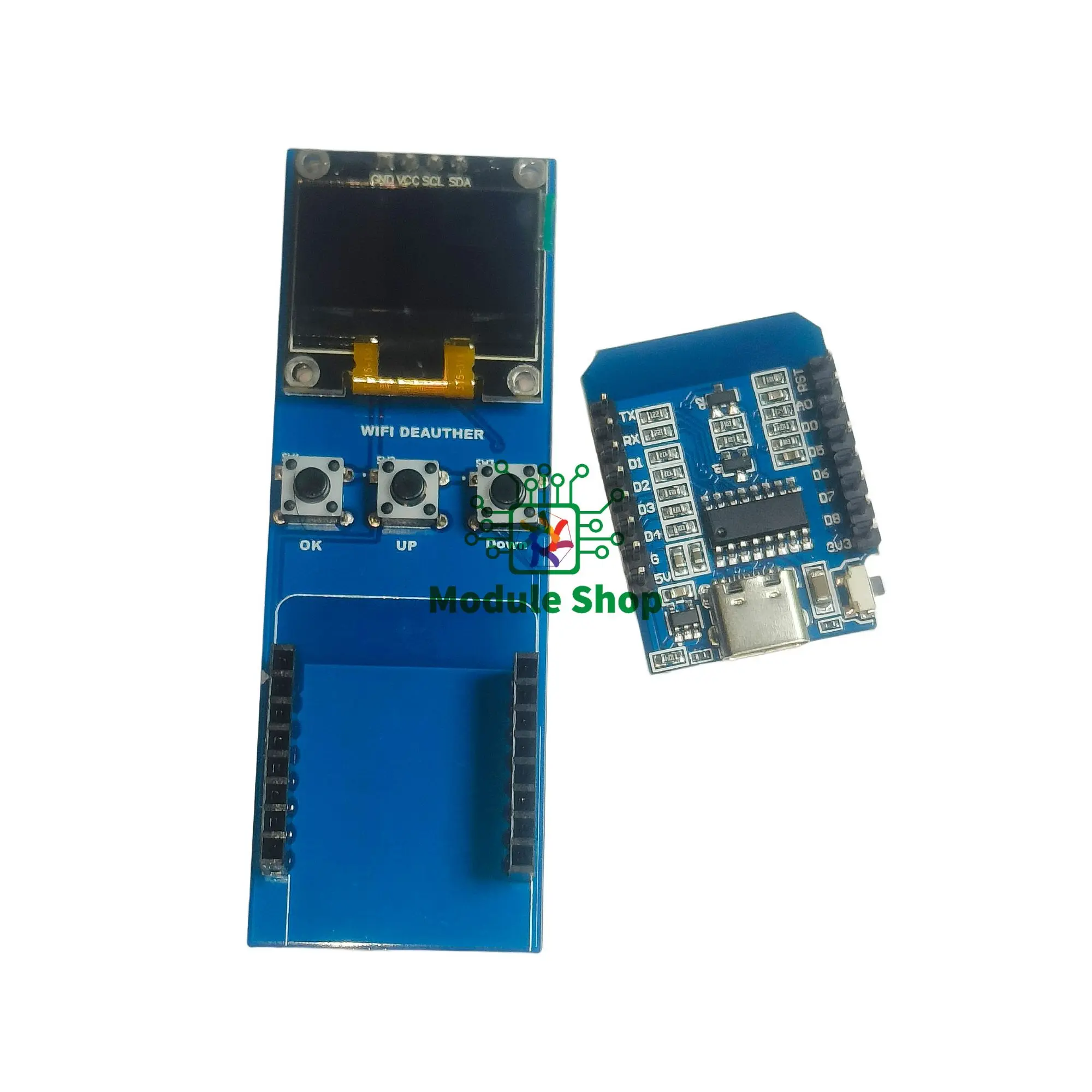 Picture of ESP-12F Wifi Module Type B Power Ready to Use Using Esp8266 D1 Mini Wifi Deauther with Coding + Soldering for Learning Developemt Educational Purpose With Soldering
