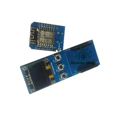 Picture of ESP-12F Wifi Module Type B Power Ready to Use Using Esp8266 D1 Mini Wifi Deauther with Coding + Soldering for Learning Developemt Educational Purpose With Soldering