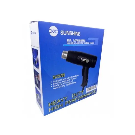 Picture of Sunshine RS-1800D Digital Temperature Display 1800W Hot Air Gun Heat Gun Hot Air Blower High Low Adjustable Temperature Control For Mobile Repair Multicolor