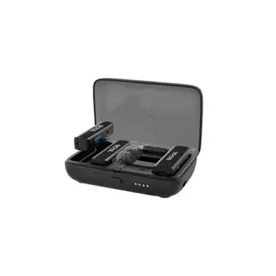 Picture of BOYA Boyalink C2 Upgraded 3-in-1 Compact Wireless Microphone, 2 Level Noise Cancelling, 300 Meter range, 30 hours, Connector 3.5mm & Type C