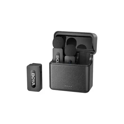 Picture of BOYA BY-V35 2.4 GHz Dual-Channel Wireless Microphone (2RX, 1TX) for Camera