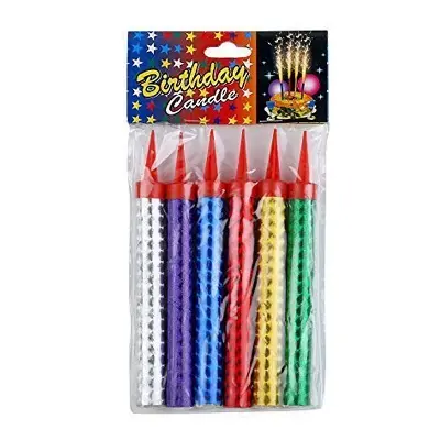 Picture of 01 Pcs Big বার্থডে স্পার্কল ক্যান্ডেল – কেক সাজানোর আদর্শ পছন্দ | MNK SHOP - Multicolor