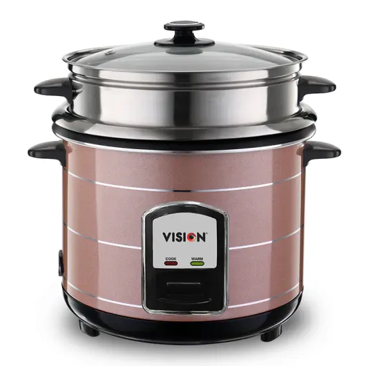Buy Vision Rice Cooker 3.0 Liter REL-50-05 SS Coffee (Double Pot) Online
