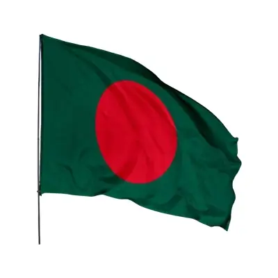 Picture of Bangladesh National Flag 10 Feet BY 6 Feet - Multicolor