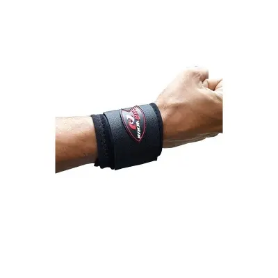 Picture of 1 piece Ninja Wrist Compression Strap and Wrist Brace Sport Wrist Support for Fitness Weightlifting Tendonitis Carpal Tunnel Arthritis Wrist Pain Relief Wear Anywhere Unisex Adjustable - Black