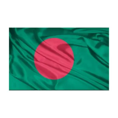 Picture of Bangladesh national flag is 5 feet by 3 feet - good Quality- Great Value - Upscaled Quality - Multicolor