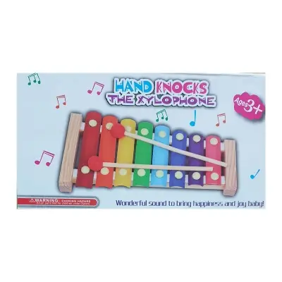 Picture of Hand Knock Wood Piano Kids Toy Xylophone Music Rhythm Learning In Advance-colorful - Multicolor