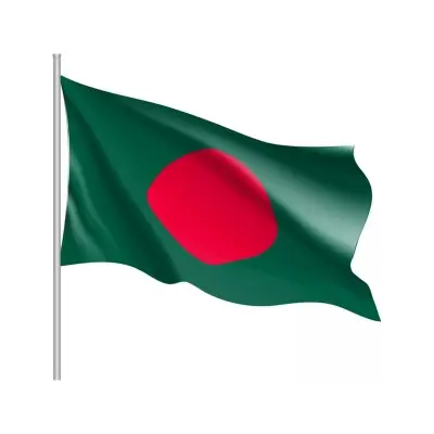 Picture of Bangladesh National Flag 5 Feet By 3 Feet - Sticky Note - Show Patriotism National Flag - Perfect For Any Occasion