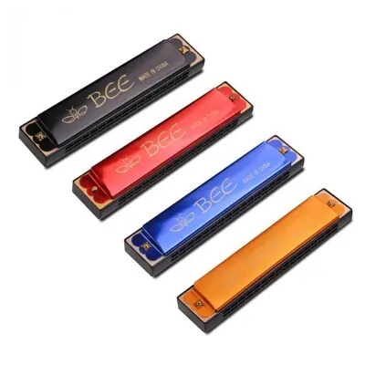 Picture of 24 Hole Harmonica Key of C Mouth Metal Organ for Beginners multicolor 1 pcs - Multicolor