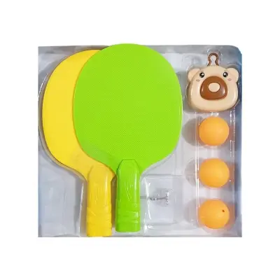 Picture of 1 Set Indoor Exercise Coordination Parent-child Interaction Hanging Ping-Pong Trainer 2 Rackets 3 balls set - Multicolor