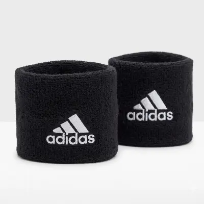 Picture of 2 PCS Sports Wristband, Sweat Band Wrist for Tennis, Basketball, Badminton & Fitness - Black