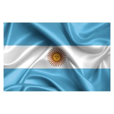 Picture of Argentina National Flag 6X4 Feet, Both Sided Digital printing Chinese flag, high quality product- Sticky Notes