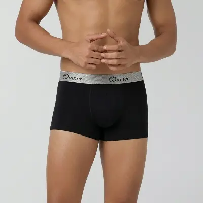 Picture of WINNER MEN'S Crew Boxer (2 pcs combo - Black & White)