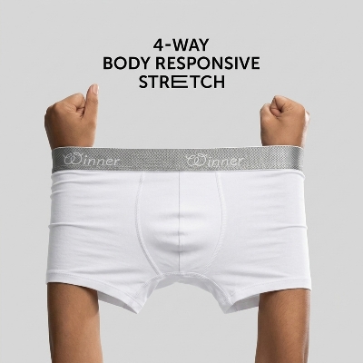Picture of WINNER MEN'S Crew Boxer (2 pcs combo - Black & White)