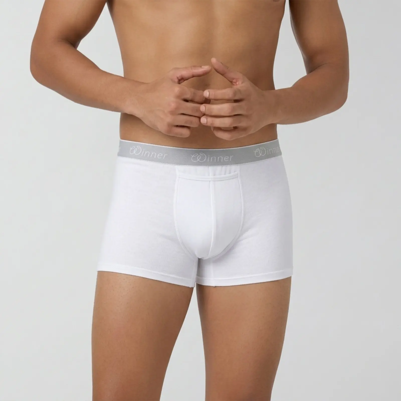 Picture of WINNER MEN'S Crew Boxer (2 pcs combo - Black & White)