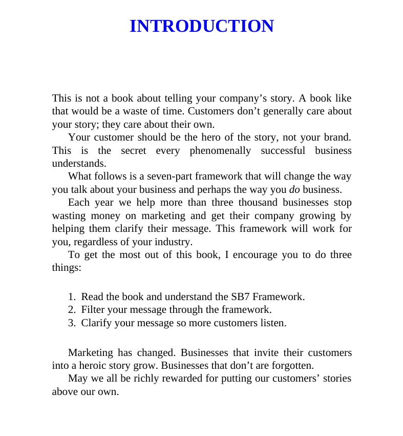 Picture of Building a StoryBrand: Clarify Your Message So Customers Will Listen (Premium Quality Books with Matte Finish)