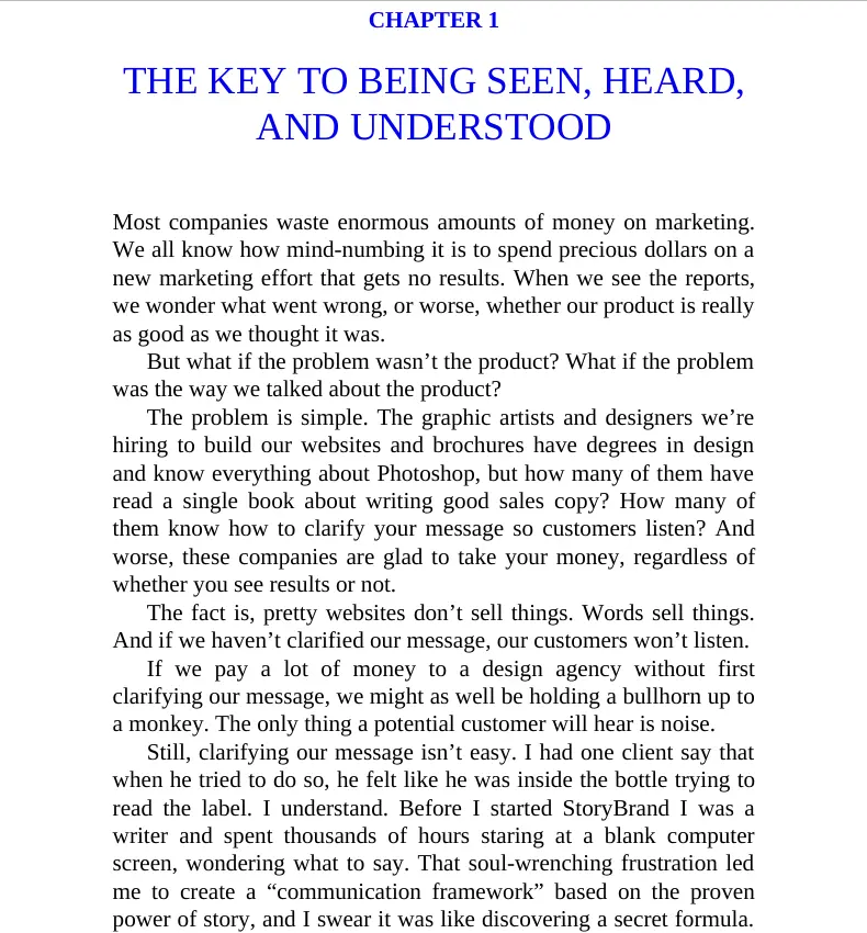 Picture of Building a StoryBrand: Clarify Your Message So Customers Will Listen (Premium Quality Books with Matte Finish)