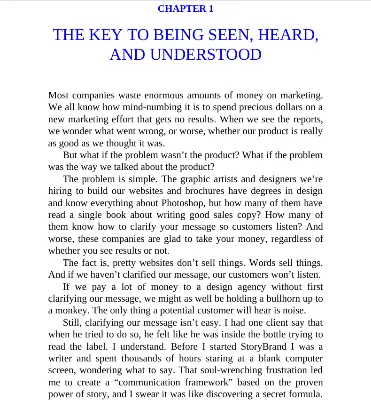 Picture of Building a StoryBrand: Clarify Your Message So Customers Will Listen (Premium Quality Books with Matte Finish)