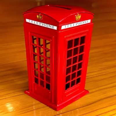 Picture of London Red Telephone Booth Money Box Or Piggy Bank