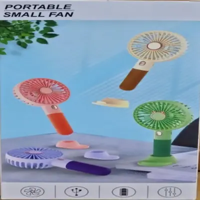Picture of Portable Mini USB Rechargeable Handheld Fan with Stand – Travel-Friendly